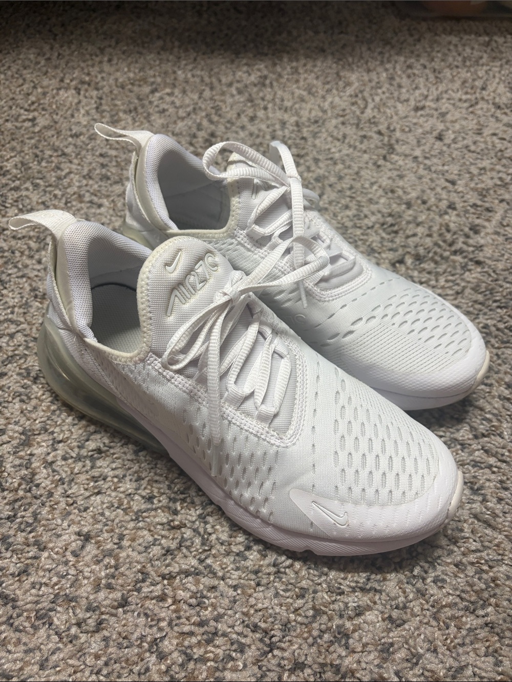 Nike White Kids Air Max 270